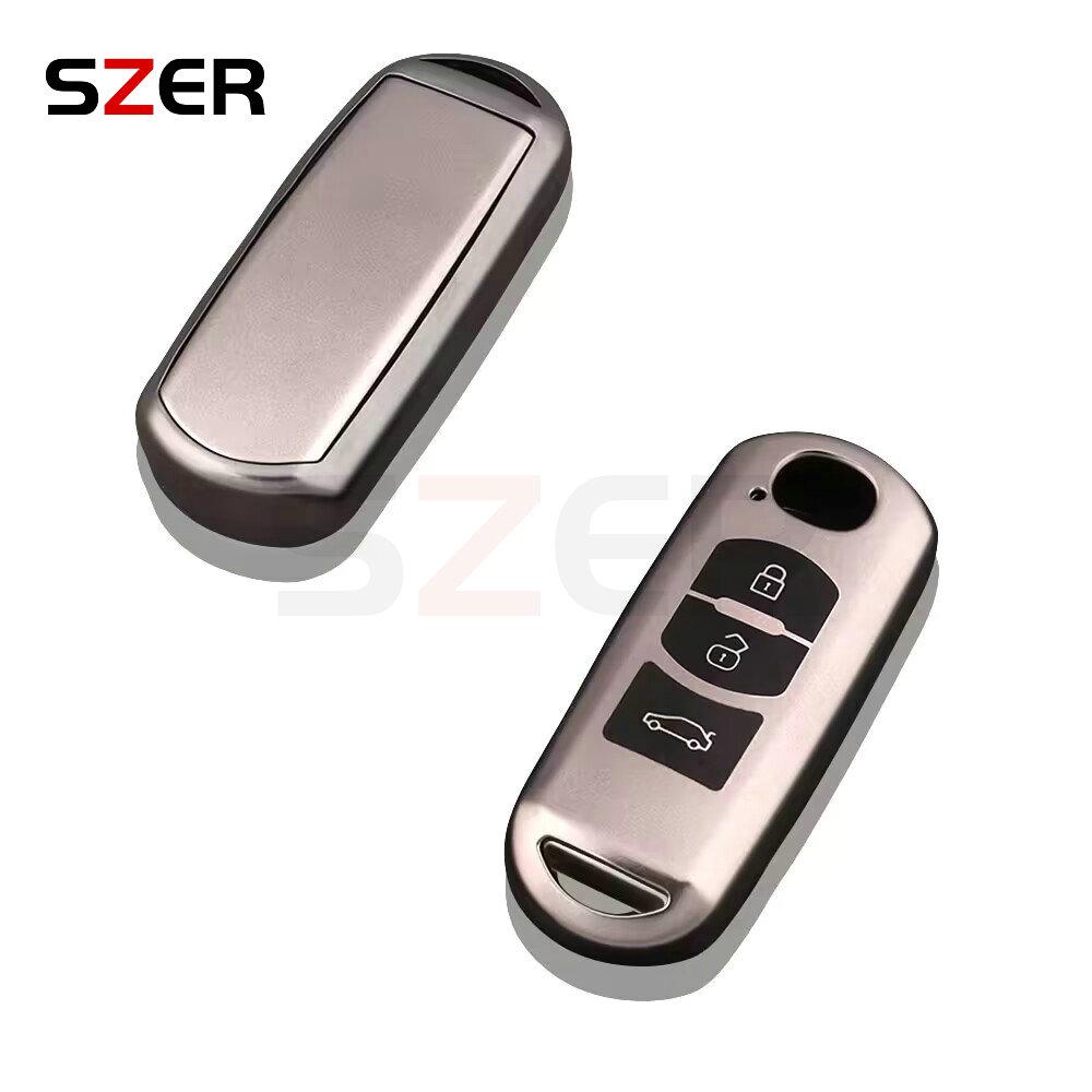 2 3 Button Tpu Car Key Case Bag Shell For Mazda 2 3 5 6 Bl Bm Gj Atenza Axela Demio Cx-3 Cx3 Cx-5 Cx5 Cx7 Cx-9 Cx8 Fob Keychain