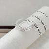 Wind Fashion Super Fairy Love Zir*****Pen Ring Niche High Sense Stacking Wearing Personalized Ring