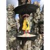 Decorative Cartoon Birdfeeder Outdoor Bird Feeding Accessory Easy Installation