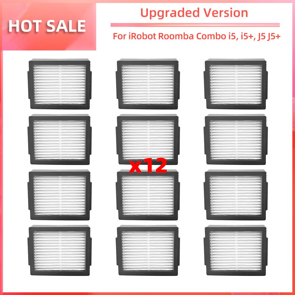 Compatible for iRobot Roomba Combo I5, I5+, J5, J5+ Main Side Brush HEPA Filter Dust Bags Replacement Spare Parts Accessories