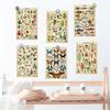 10PCS Vintage Natural Card Posters Sticker DIY Photography Room Cartoon Art Picture Props Collocation Decorative Desk Stickers