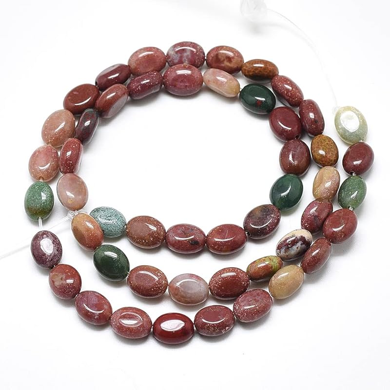 Fashewelry 20pcs Natural Carnelian Gemstone Beads 18x13mm Flat Oval Healing Crystal Loose Stone Beads for Jewelry Necklace Bracelet Earring Craft,