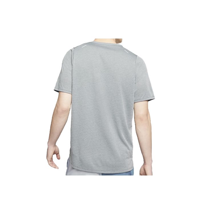 Nike Rise 365 Running Breathable Short Sleeve T-Shirt Men Tops Smoke-Grey CJ5421-097