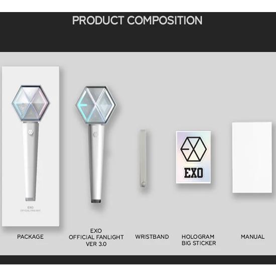 EXO Official Fanlight Ver 3.0 with Photocards