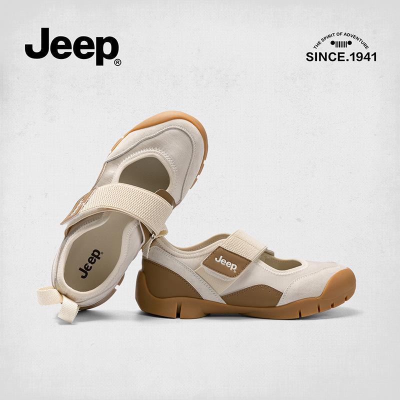 Jeep Damskor 2025 Sommar Mary Jane Loafers: Mångsidiga Casual Mockasiner