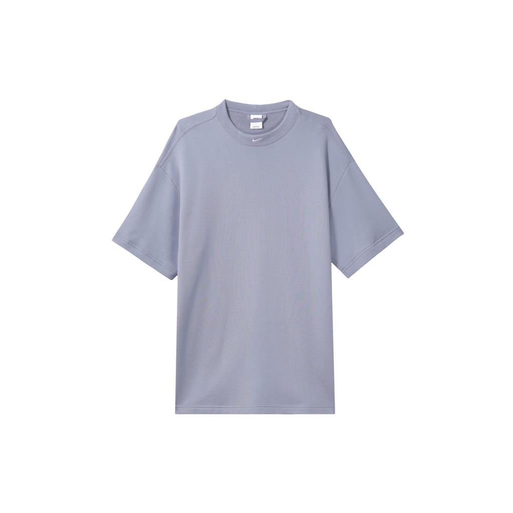 Nike T Shirts Men's Steel Blue Crew Neck Moderate DX0188-493
