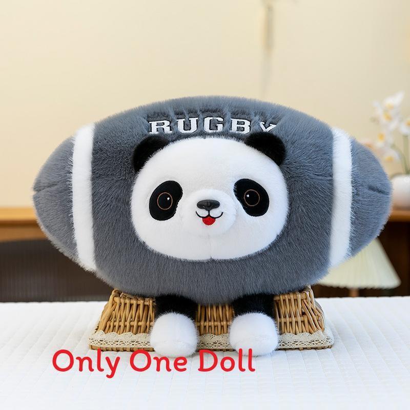 

And Rugby Panda Capybara Plush Doll Cartoon Gift Kids Play Bed Pillow Soothing Panda,45cm