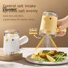 Refillable Salt Shaker Bird Shaped Quantitative Shaker, Spice Dispenser, Kitchen Seasoning Dispenser Bottle with Measured Pouring, Condiment Container