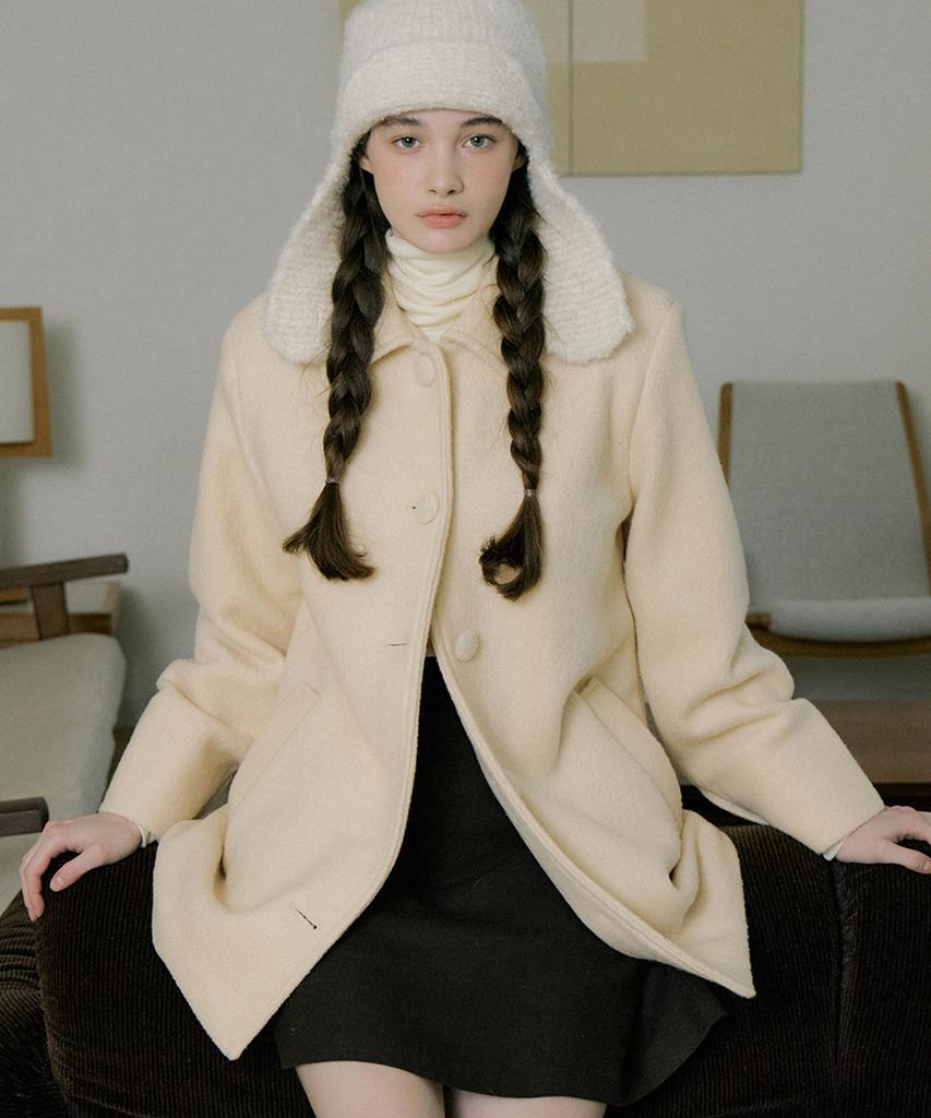 REORG Soft Earflap Hat Cozy Ivory
