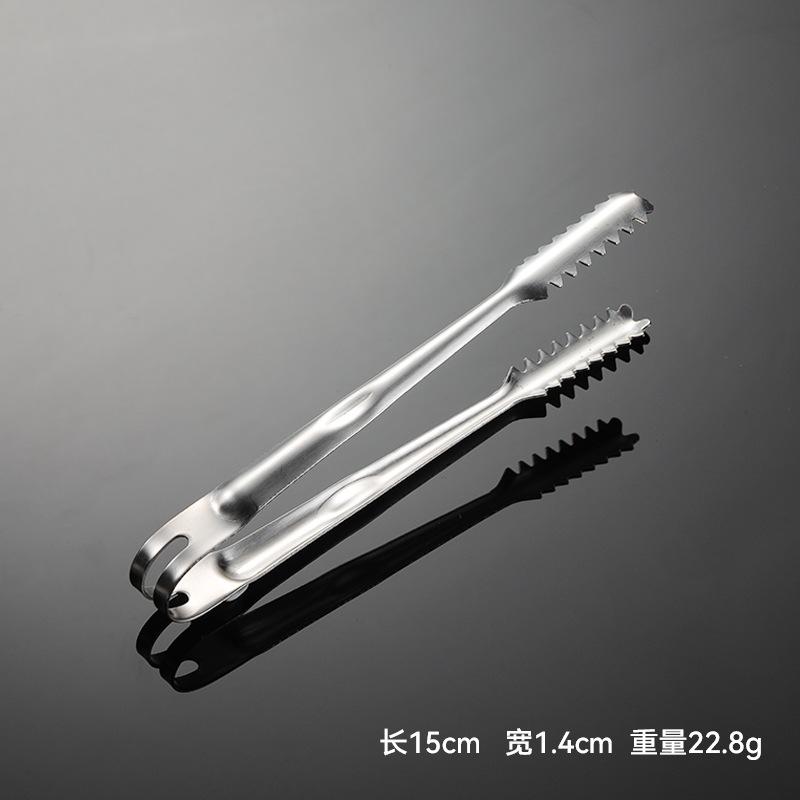 

Немагнитные щипцы для льда из нержавеющей стали Разноразмерные зубчатые щипцы для отеля, барбекю Щипцы для кубиков сахара Короткие щипцы для еды 6 inch 201