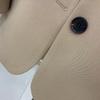 Mode Herbst Neue Blazerjacke Damen Lässig Taschen Langarmjacke Arbeitsanzug Mantel Büro Dame Einfarbig Schlank Schwarz Blazer
