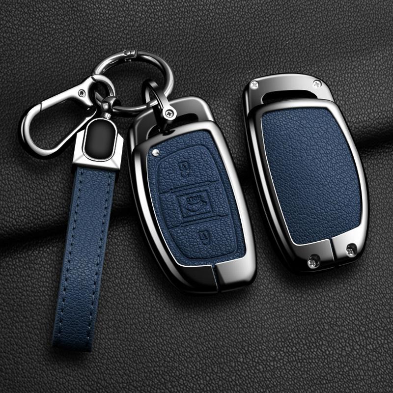 

New Auto Alloy Car Key Case Cover For Hyundai Ix25 Ix35 Ix45 Tucson Sonata Rena Creta Verna Solaris Mistra Elantra Accessories