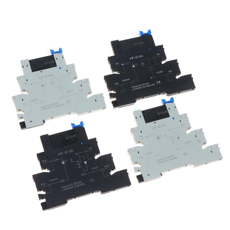 DA41F Ultra Thin Solid State Relay Module DC Control AC Din Rail Mount High Precision Control for Instrumentation Equipment