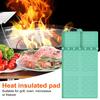 Silicone Grill Mat Heat-Resistant Multi-Slot Tool Organizer for BBQ Grilling Non-Slip Food-Grade Side Shelf Pad with Grease Drip Tray Dishwasher Safe