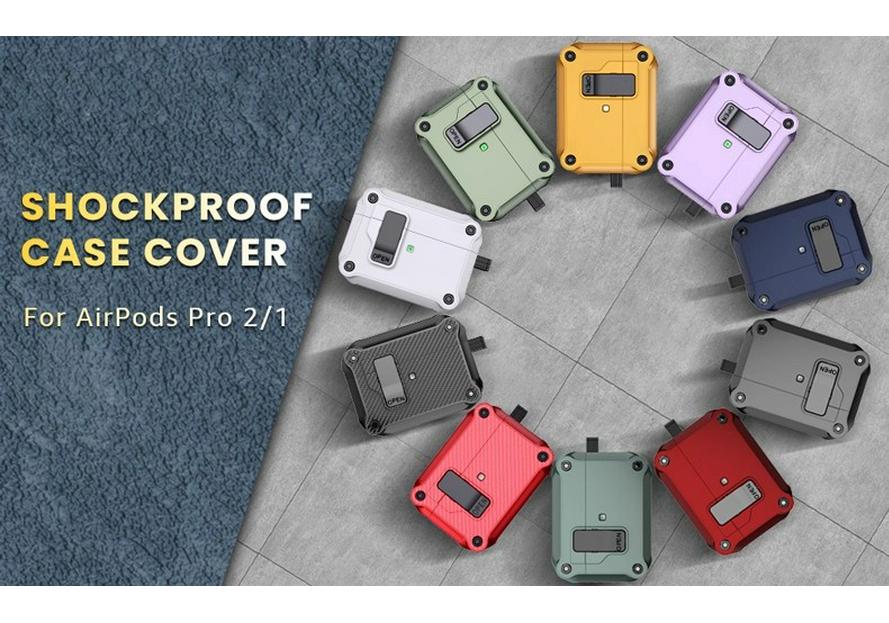 AirPods Pro 3 Flip Cover Case: Auto Buckle Protective Cover for Apple 4th Gen Pro2 Earphones.