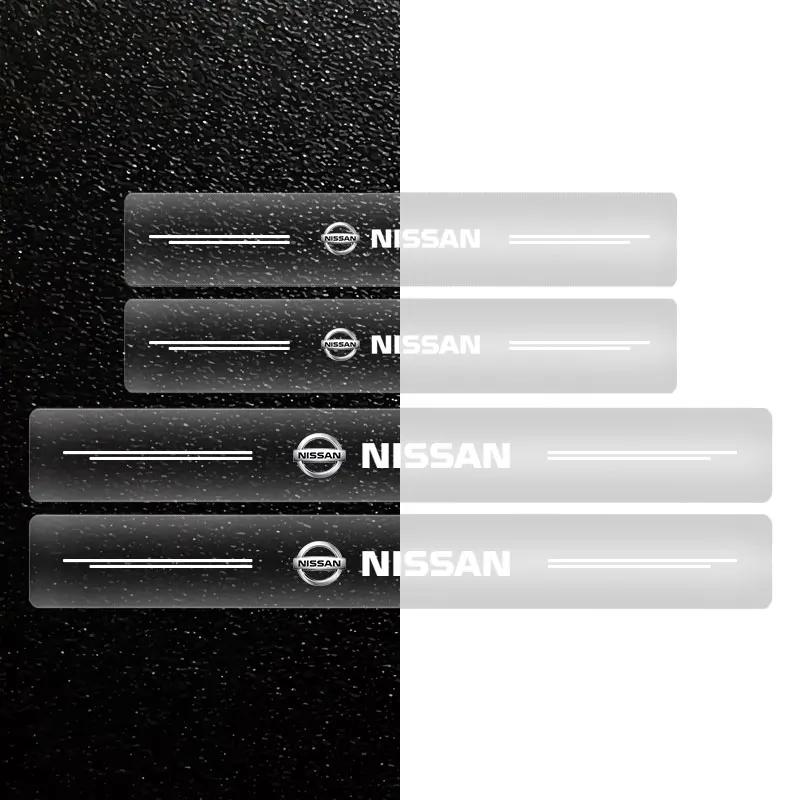 Car Stickers Auto Threshold Protection Sticker Car Accessories For Nissan Nismo Almera Tiida Juke Teana Qashqai 350Z 370Z GTR