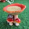 Creative Animal Feeding Trough Waterproof Art Statue Rustic Bird Feederc  Parrot