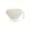 100Pcs/Pack Disposable Coffee Filters Manual Drip Coffee Ripple Filter Paper Funnel Kitchen Filter Tool