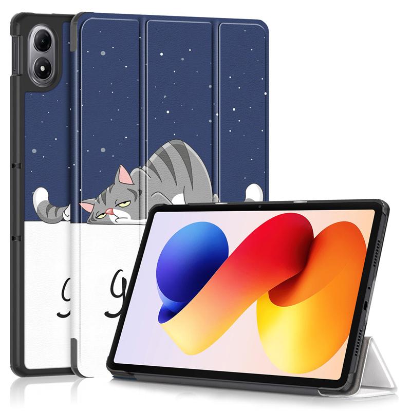 For Xiaomi Poco Pad M1 12.1 Inch 2025 Case Cover Tri-Fold PU Leather Stand Magnetic Tablet Shell Funda For Poco Pad M1 Case Smart Cover