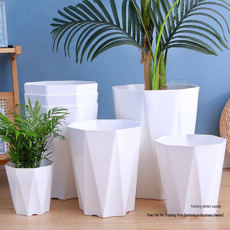 Large Resin Dragon Blood Tree Planter: Thickened, Luxurious Plastic Pot for Living Room or Balcony Planting.