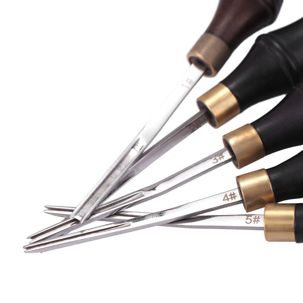 Functional Leather Edge Bevelers Wooden Handle Leather Edge Beveler Polishing