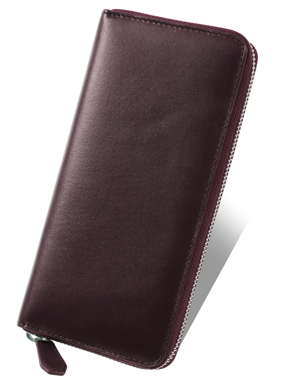 

Long Wallet Skimming Prevention Genuine Leather [Mura] Men s коричневий