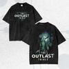 Gioco d'Azione Avventura Horror The Outlast Trials Stampa Grafica T-shirt Uomo Donna Streetwear Maglietta Oversize Cotone Lavato Retrò