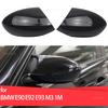 Coque de rétroviseur extérieur de portière de rechange, noir brillant, pour BMW E90 E92 E93 M3 1M