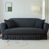 Copridivano Universale a L 3 Posti con Chaise Stretchabile Tessuto a Bolle Antipolvere Copertura Protettiva