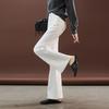SOFSIL 2026 Summer Contrast Stitch High-Waist Flare Jeans