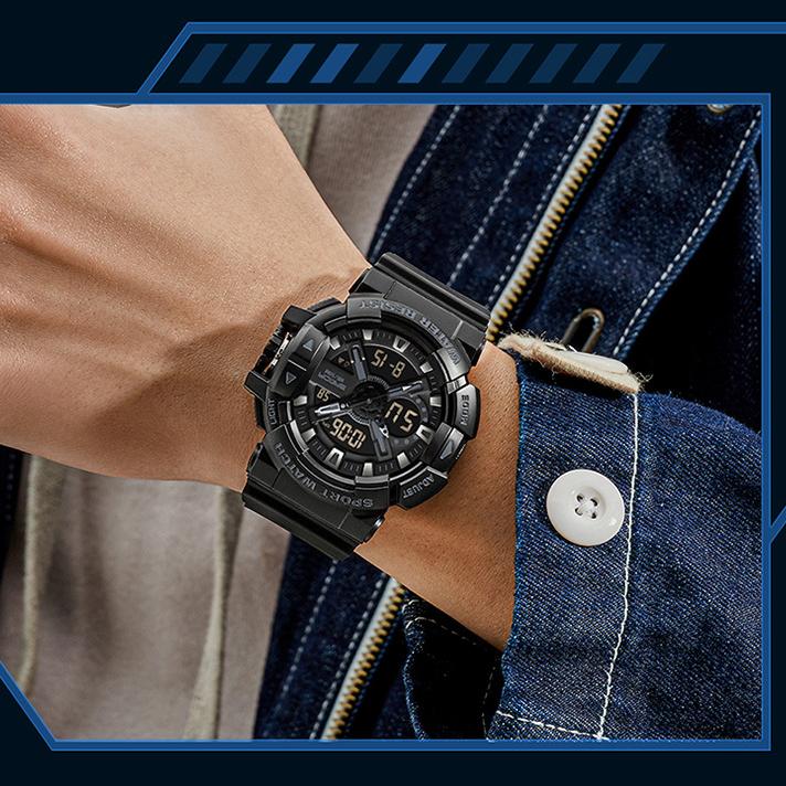 SANDA new multifunctional men's youth outdoor sports waterproof wrist watch