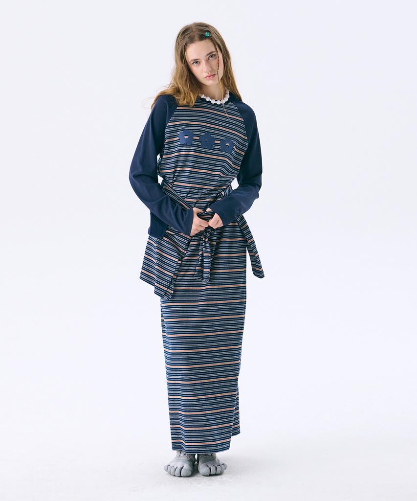 Jun Jun Space Raglan Long Dress_Navy