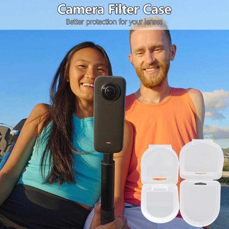Protective Camera Filter Lens Caps Camera Lens Filter Case Camera Filter Pouches Storage Safety Caps Accessory