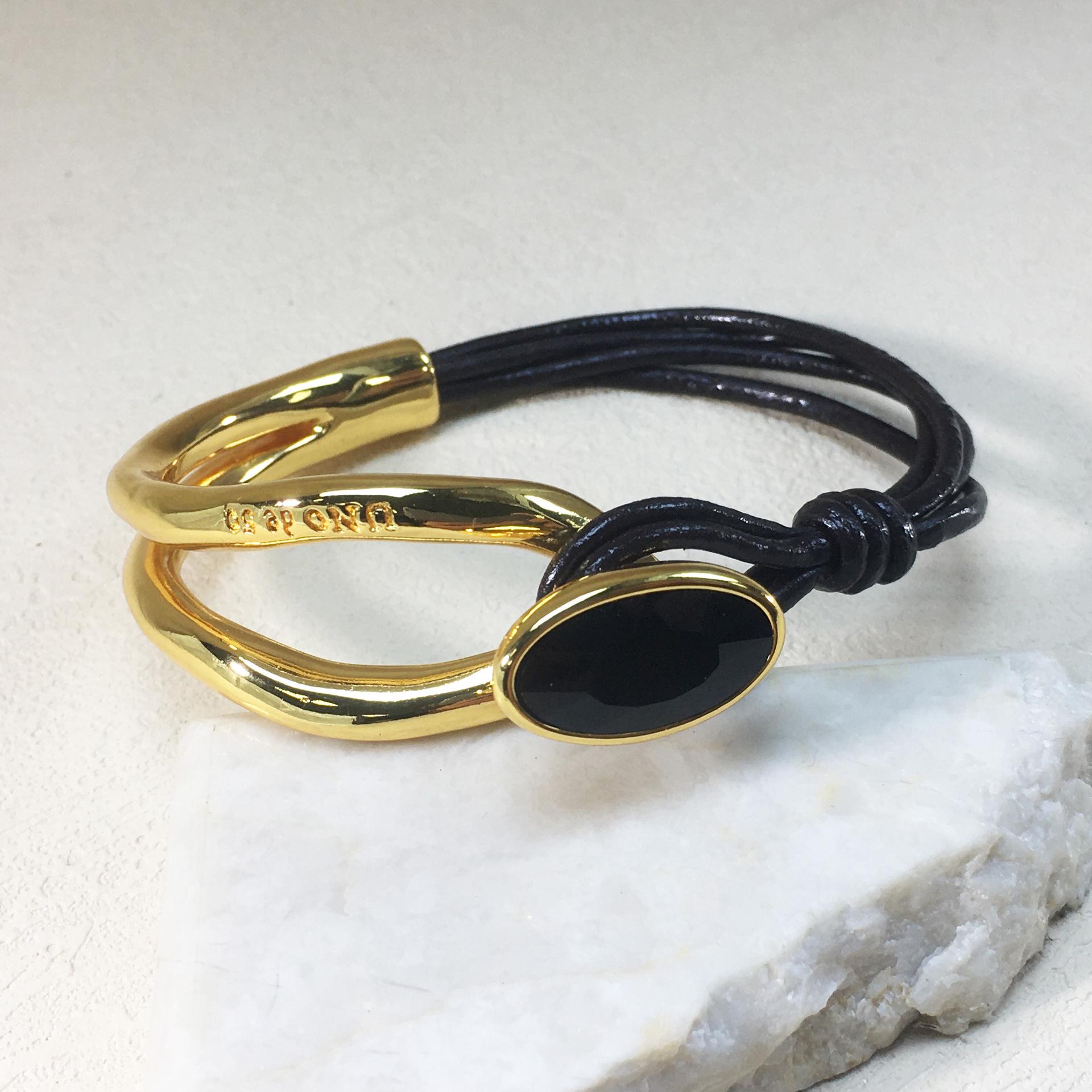 2024 Exquisite Uno de 50 Trendy Women s Romantic High-Quality Bracelet Gift Bag 17см