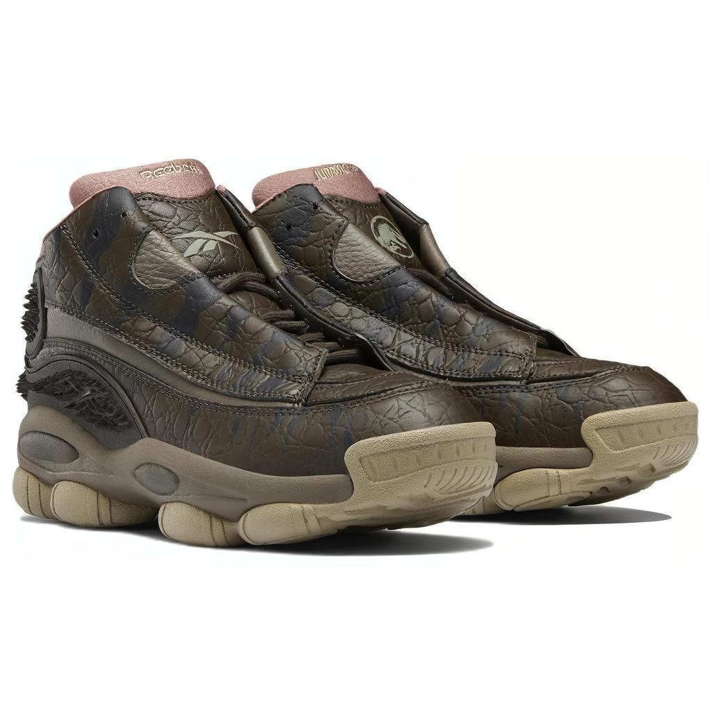 Jurassic World x Reebok The Answer DMX Giganotosaurus Sneakers Unisex Pietra Grigia Pietra di Scogliera HQ6276