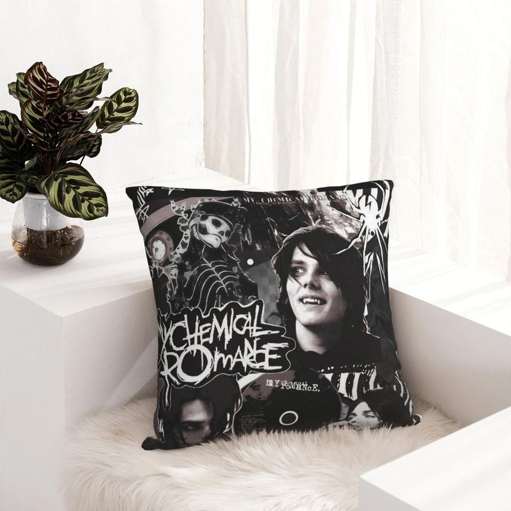 Pillow Cover My Chemical Romance MCR Music Band Design Cushion Cover Pillow Case For Office Car Home Decorative Pillowcases