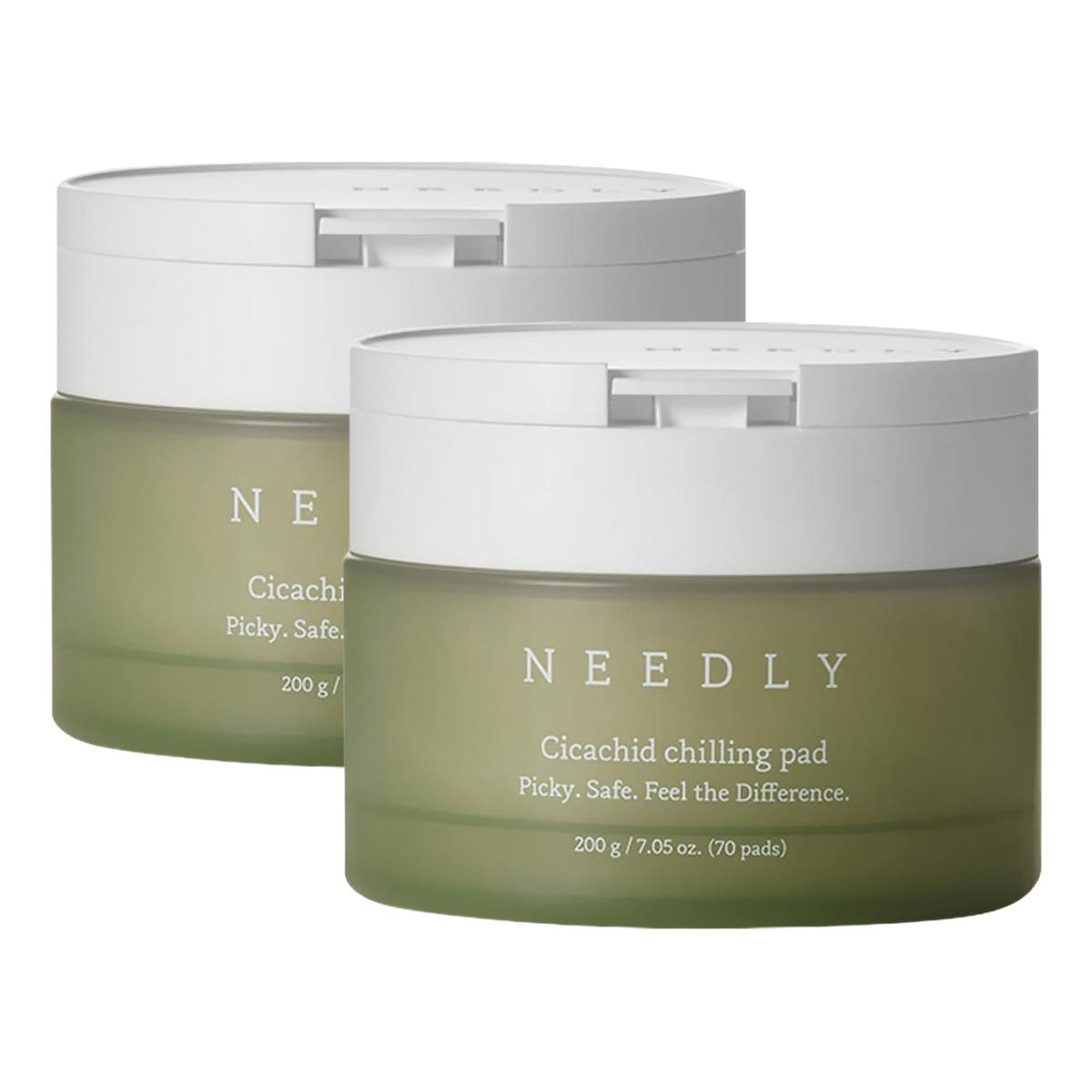 

NEEDLY Cicachid Chilling Pad Hydrating Soothing Skin Refiner 200g (70 Pads) - 2 Pack