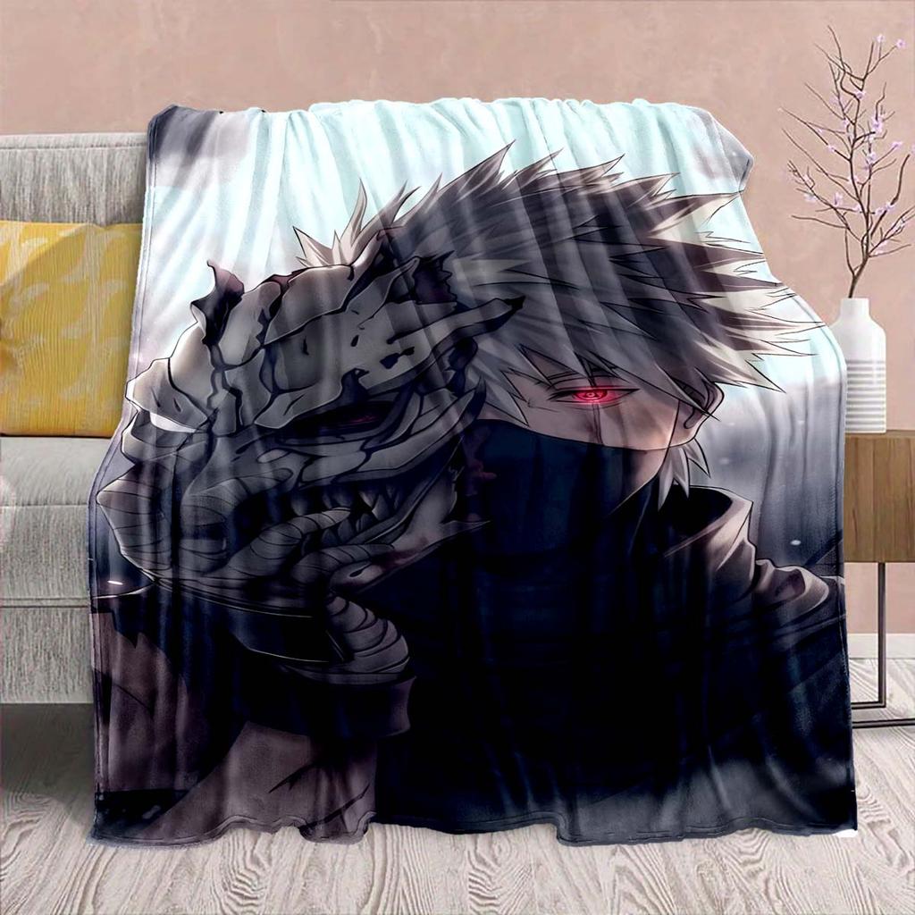 Naruto Anime Flanelová deka - Měkká teplá ideální na pohovku, do postele, na kempování, cestování, do kanceláře, domácí dekorace -QJY