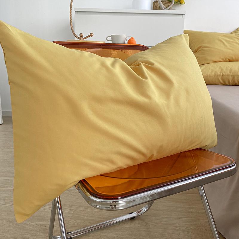 Japanese Style Solid Color Pillowcase - Single or Pair Pack, 48*74 cm