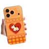 Coque de téléphone cheval à bascule dessin animé mignon Couverture protectrice porte-bonheur Nouvel An pour iPhone