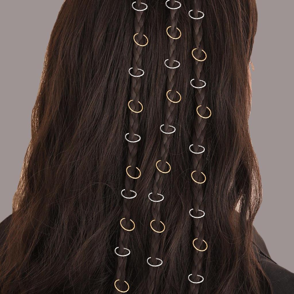 DIY Jewelry Accessories: Embossed Circle, Star, Heart, and Twisted Connectors for Hair and Wig Decoration