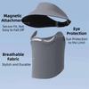 UV Protection Outdoor Sun Cap Magnetic Ice Silk Face Cover Large Brim Sun Hat  Beach Activities
