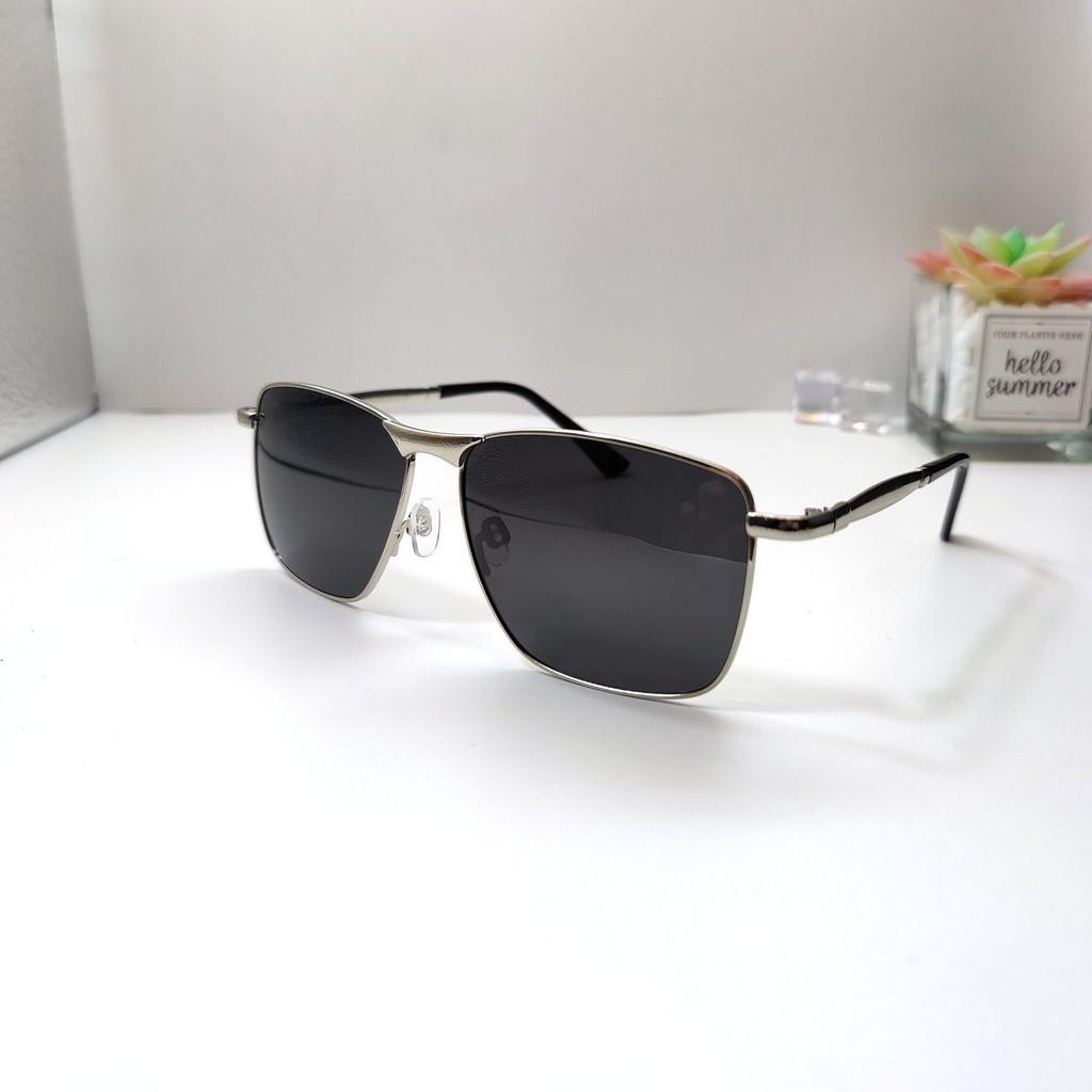 2023 Business Polarized Sunglasses Black Frame Grey Lens Uv400 Men Women Wholesale