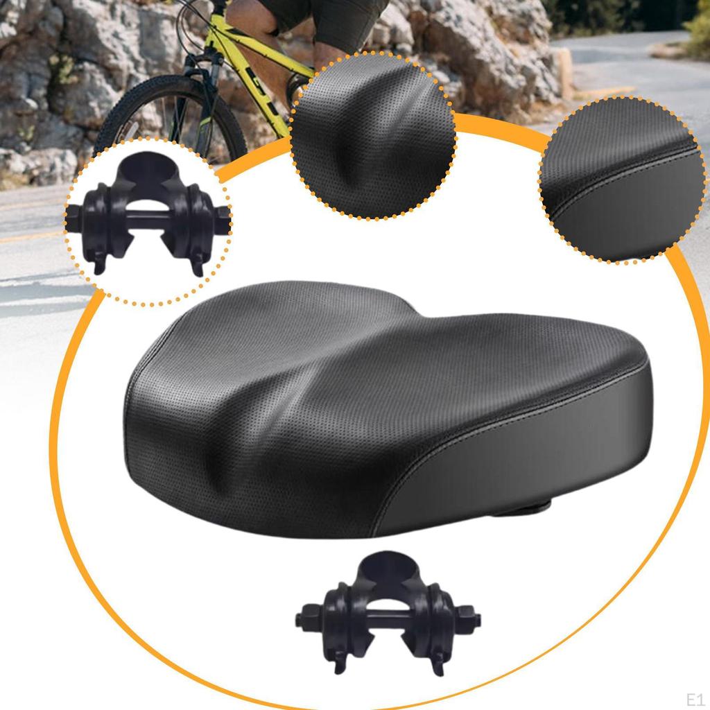 Bicycle Pad with Seat Clamp, Breathable Cushion for Indoor Riding
