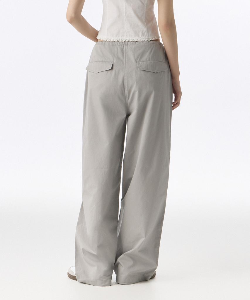 MUSINSA STANDARD WOMAN Women'S Cotton Parachute Pants [Light Gray]