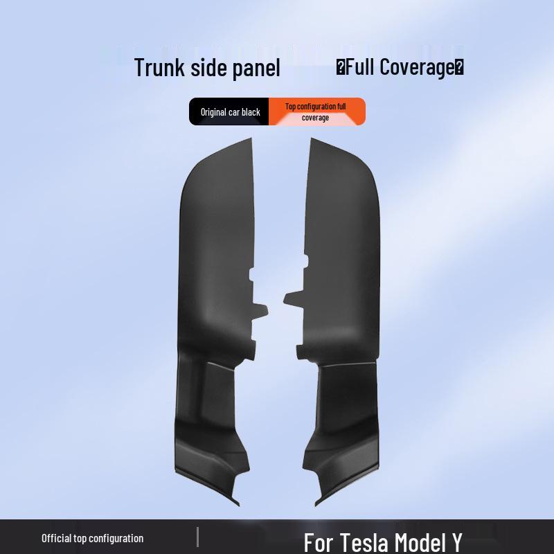 Tesla Model Y Trunk Side Panel Suede Pad Interior Modification