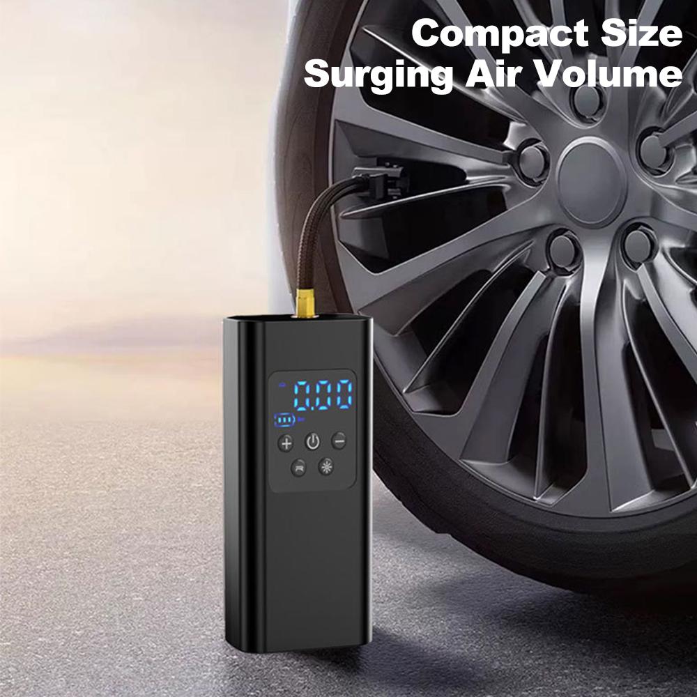 Car Air Pump Portable Wireless Tire Inflator Air Compressor Pump Handheld Mini LED Electric Tire Pump Air Pump