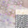 1 piece  5D silver nail stickers metal mini star nail art stickers high quality exquisite decals self-adhesive nail art stickers