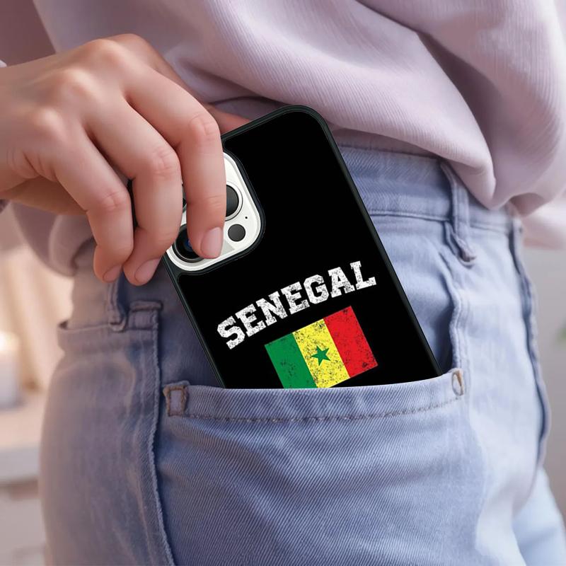 Senegal Flagge Handyhülle Für iPhone 17 Air 15 16e 14 13 Pro Max Coque 12 11 Pro Max PLUS Hülle