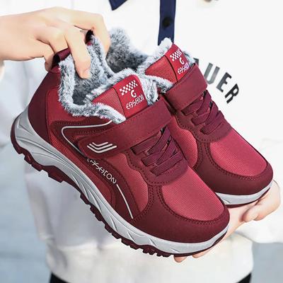 Mode Neue Schnee Damen Sneaker Bequem Wasserdicht Reißverschluss Herrenschuhe Paar Weiches Fell Damenstiefel Plüsch Warme Plateau Schuhe